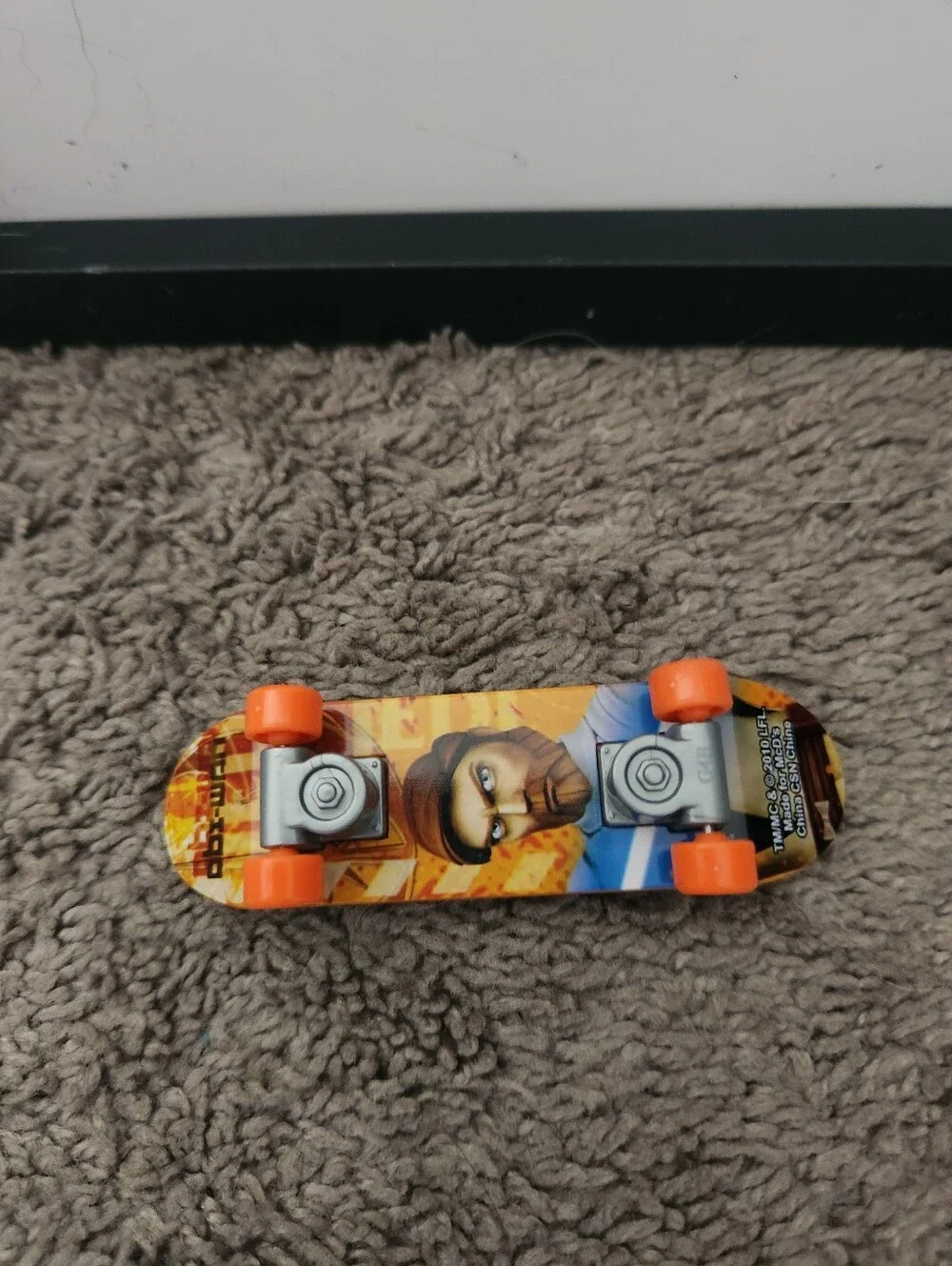 2010 McDonald's Star Wars: The Clone Wars Obi-Wan Kenobi Finger Board Skateboard